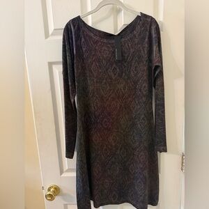 Nally & Millie Long Sleeve Multicolor Dress
